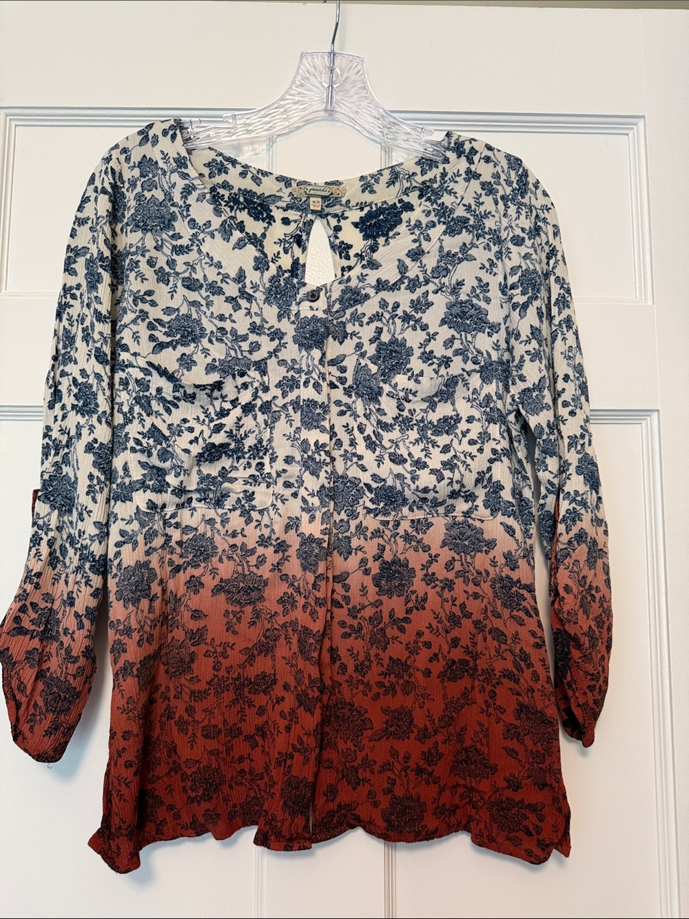 gimmicks by BKE Floral Ombre Tunic